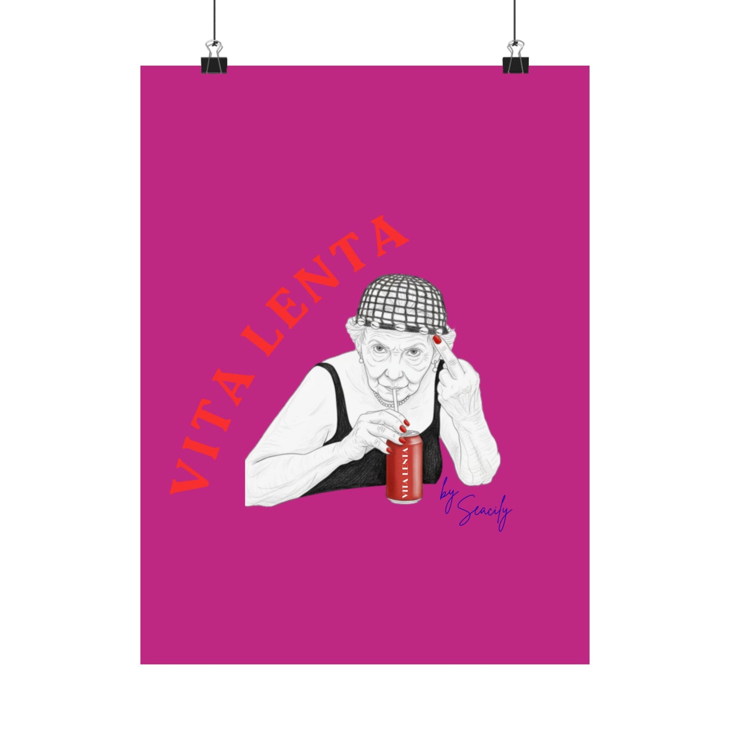 Wall art poster "Not so soft drink" - Vita Lenta by Seacily