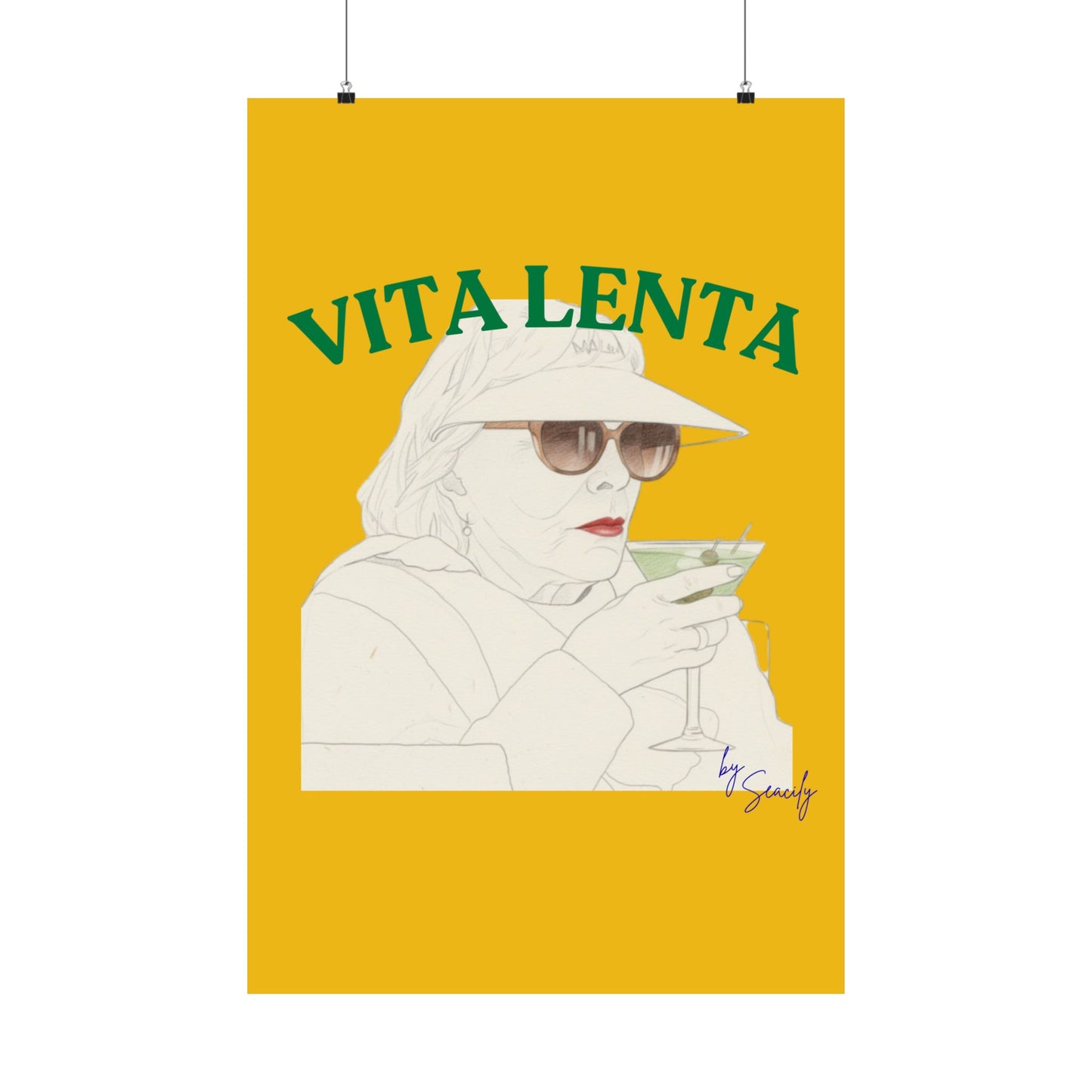 Wall art poster "I'm not judging you" - Vita Lenta by Seacily
