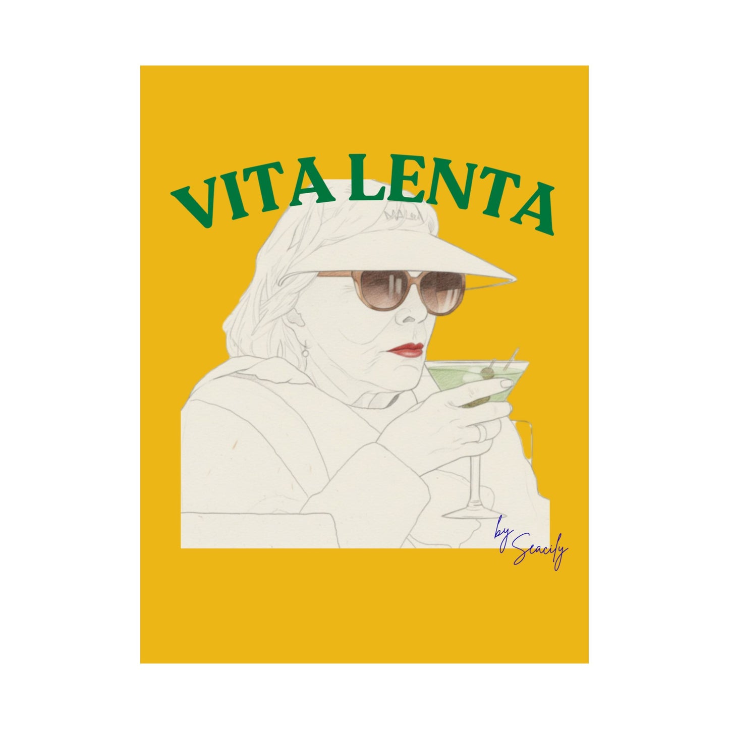 Wall art poster "I'm not judging you" - Vita Lenta by Seacily