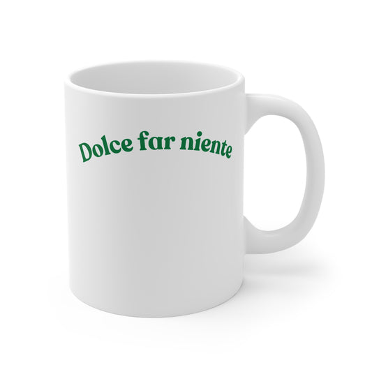 Vita Lenta 11oz mug collection by Seacily, inspired by the Mediterranean lifestyle and Italian slow living