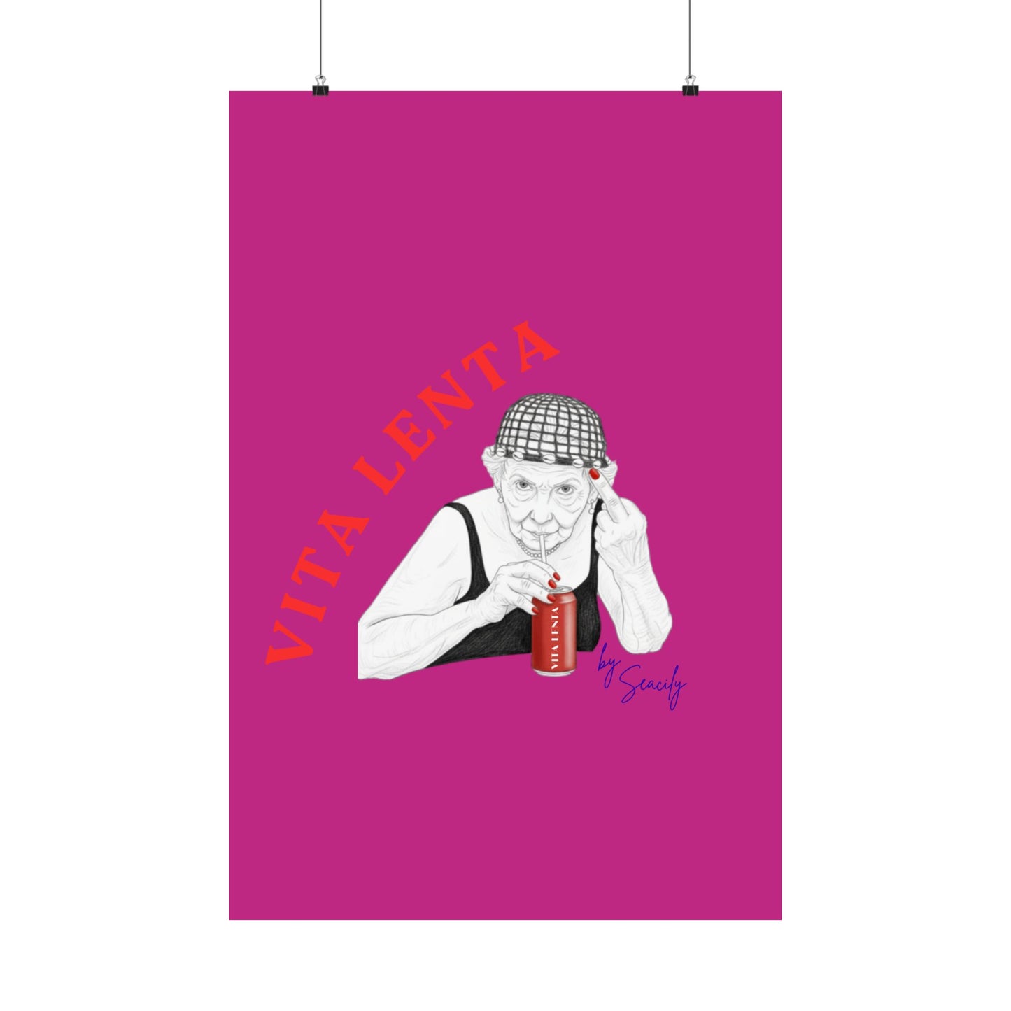 Wall art poster "Not so soft drink" - Vita Lenta by Seacily
