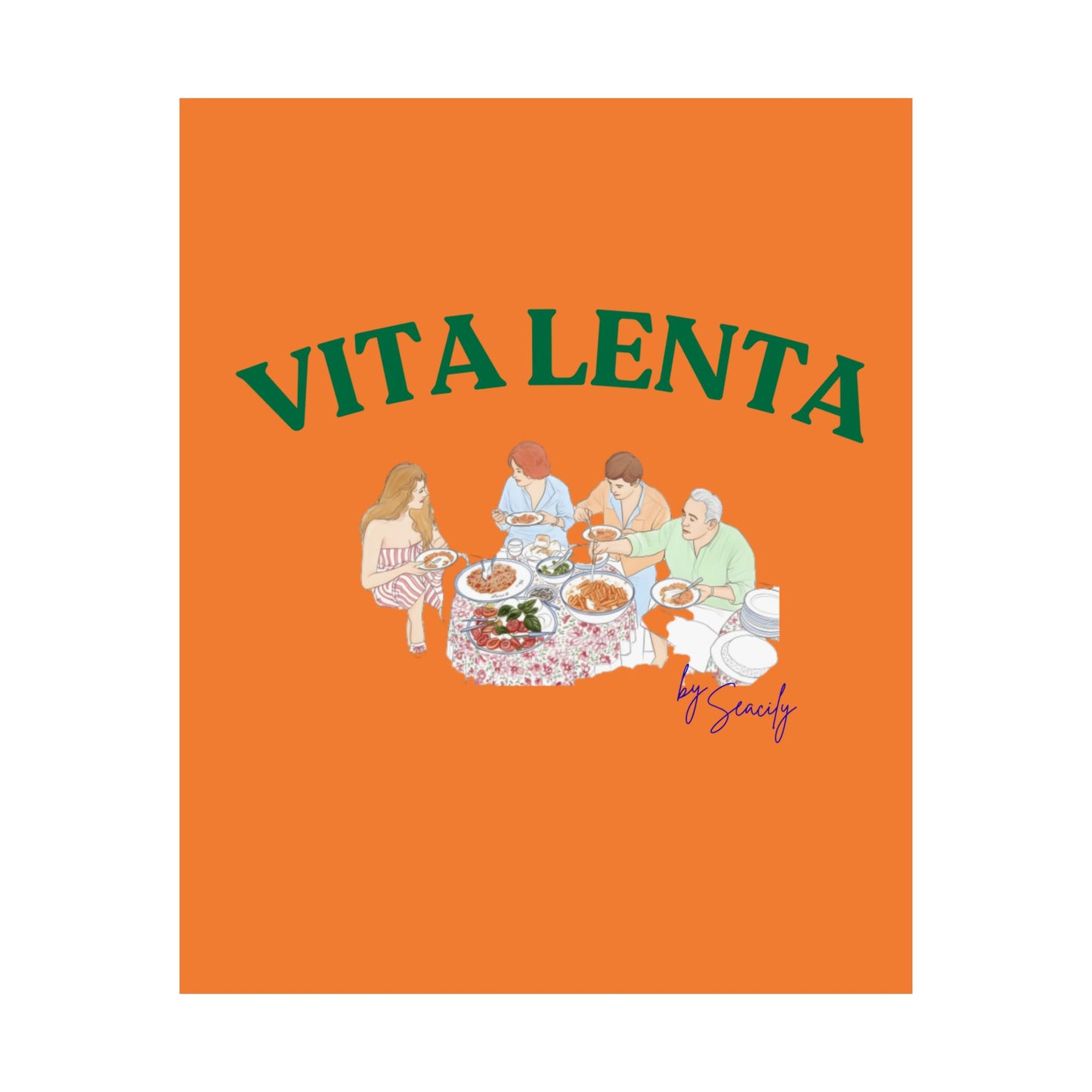 Wall art poster "Slow food" - Vita Lenta by Seacily.