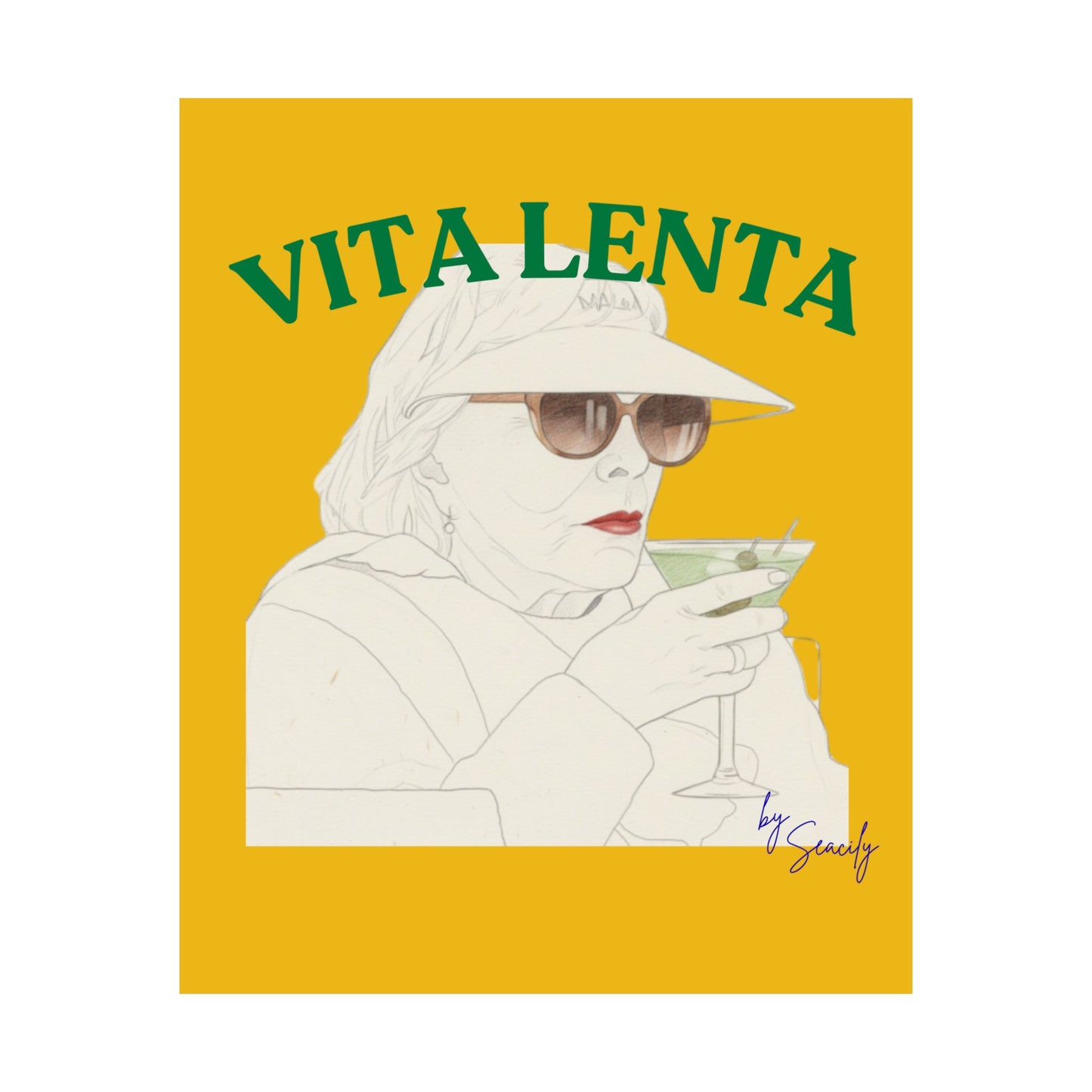 Wall art poster "I'm not judging you" - Vita Lenta by Seacily