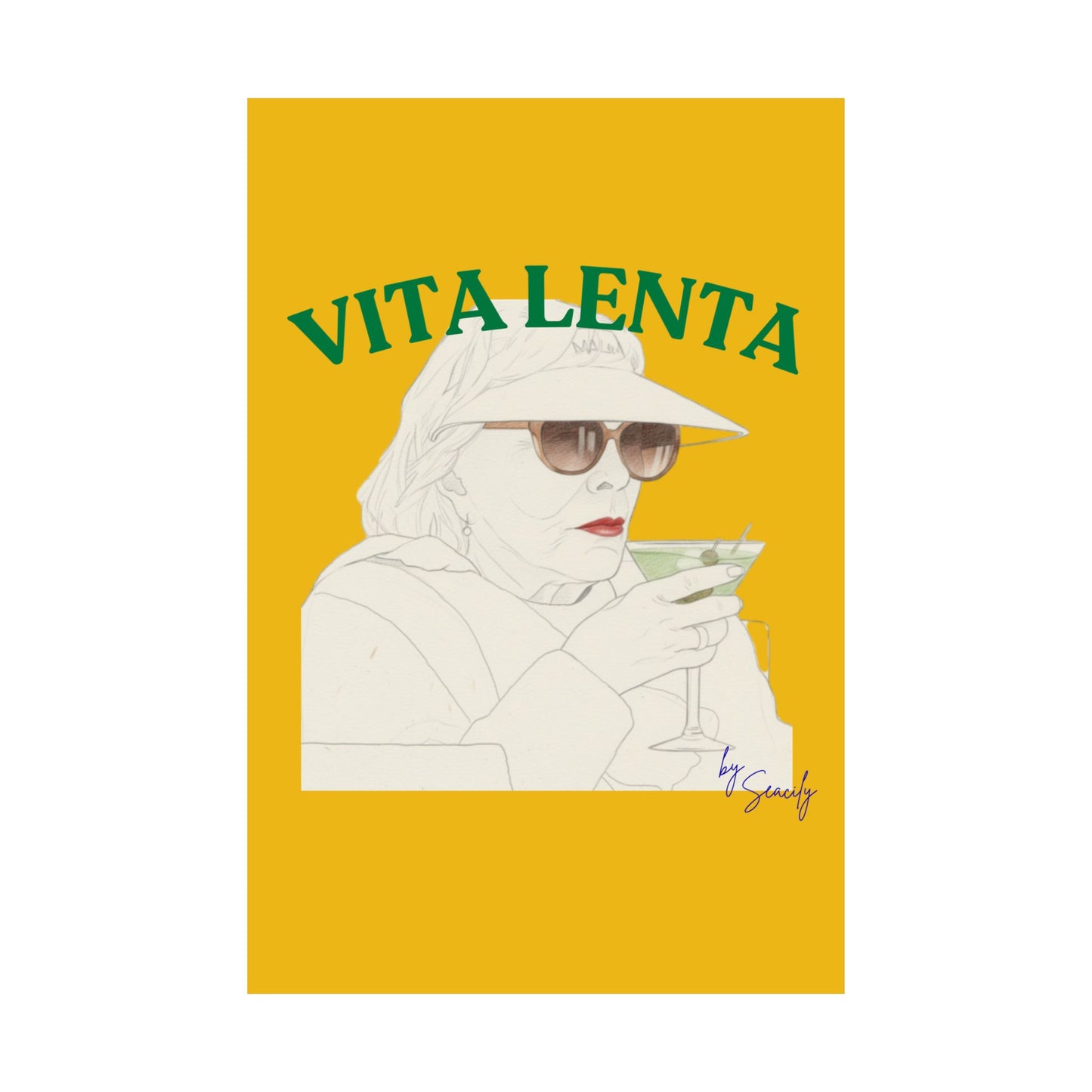Wall art poster "I'm not judging you" - Vita Lenta by Seacily