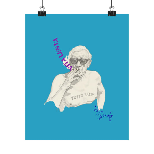 Wall art poster "Slow smokers" - Vita Lenta by Seacily.
