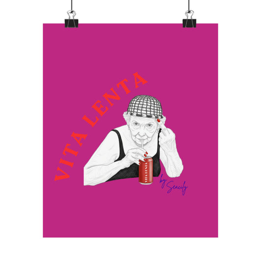 Wall art poster "Not so soft drink" - Vita Lenta by Seacily