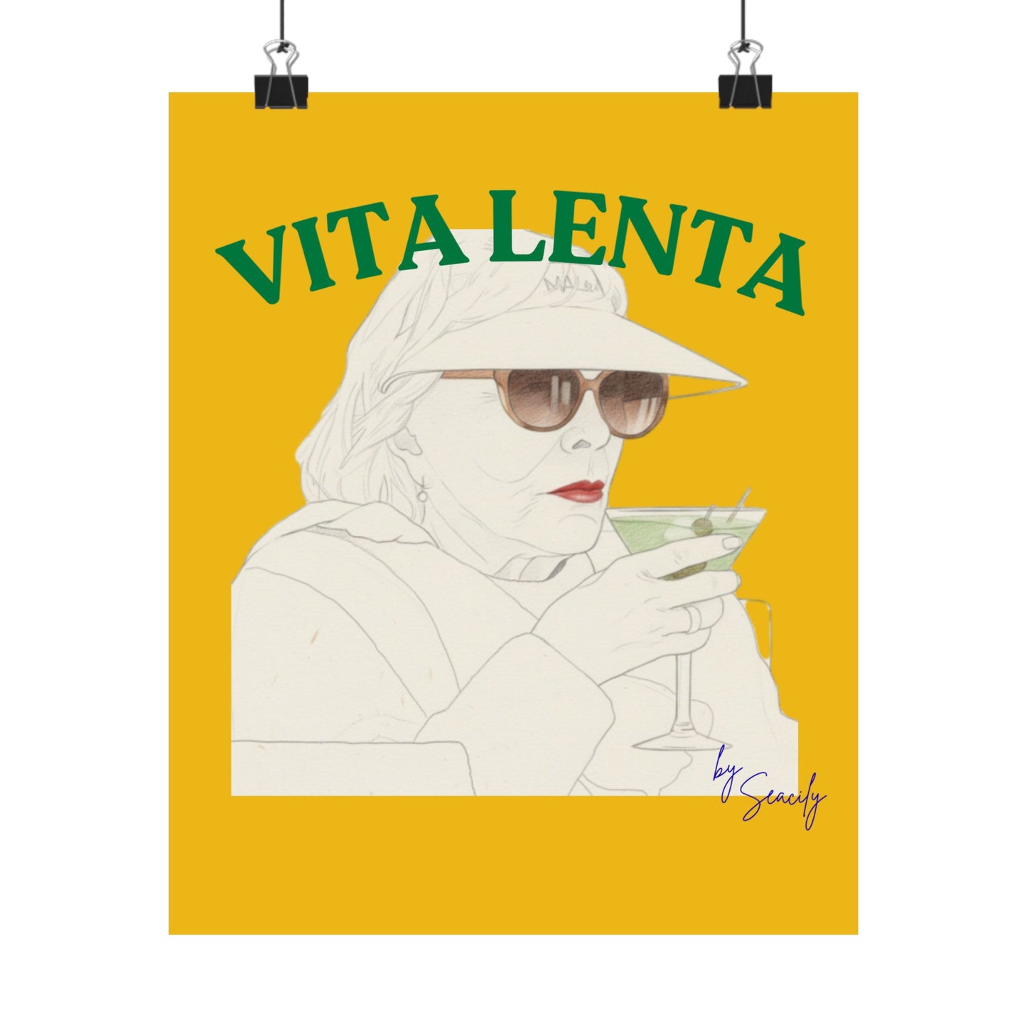 Wall art poster "I'm not judging you" - Vita Lenta by Seacily