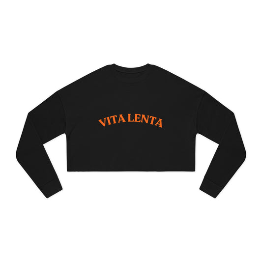 Cropped Sweatshirt "Vita Lenta" by Seacily