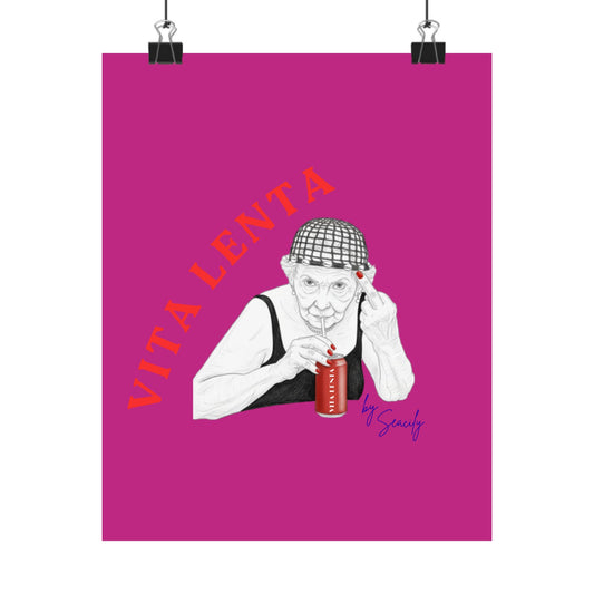 Wall art poster "Not so soft drink" - Vita Lenta by Seacily