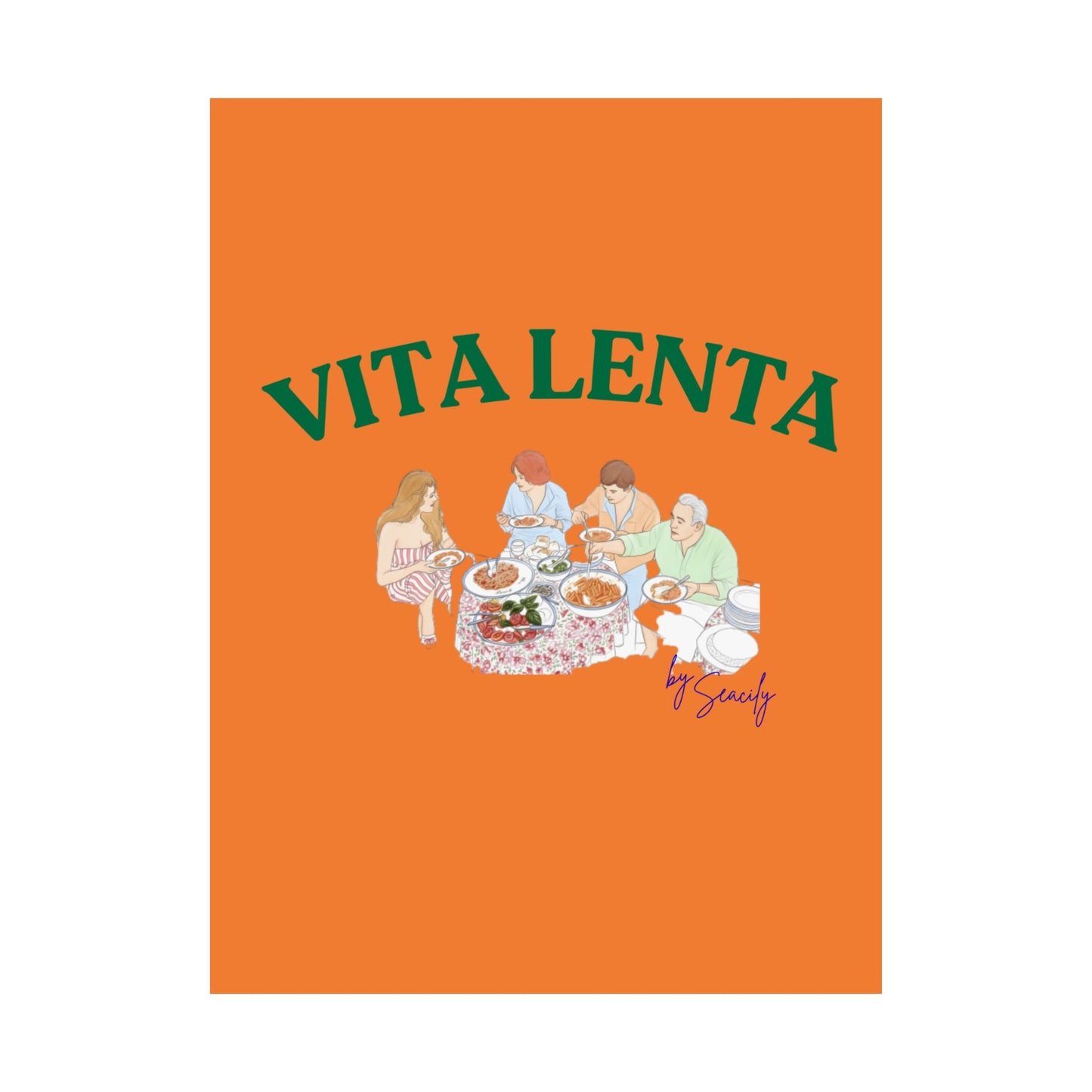 Wall art poster "Slow food" - Vita Lenta by Seacily.