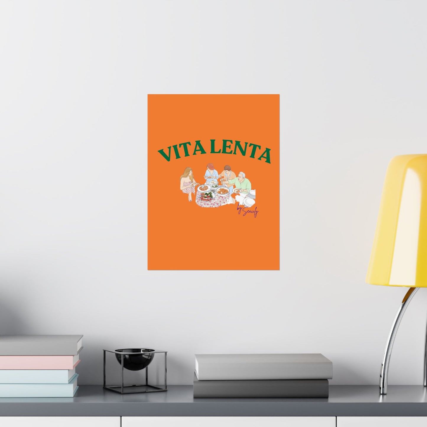 Wall art poster "Slow food" - Vita Lenta by Seacily.