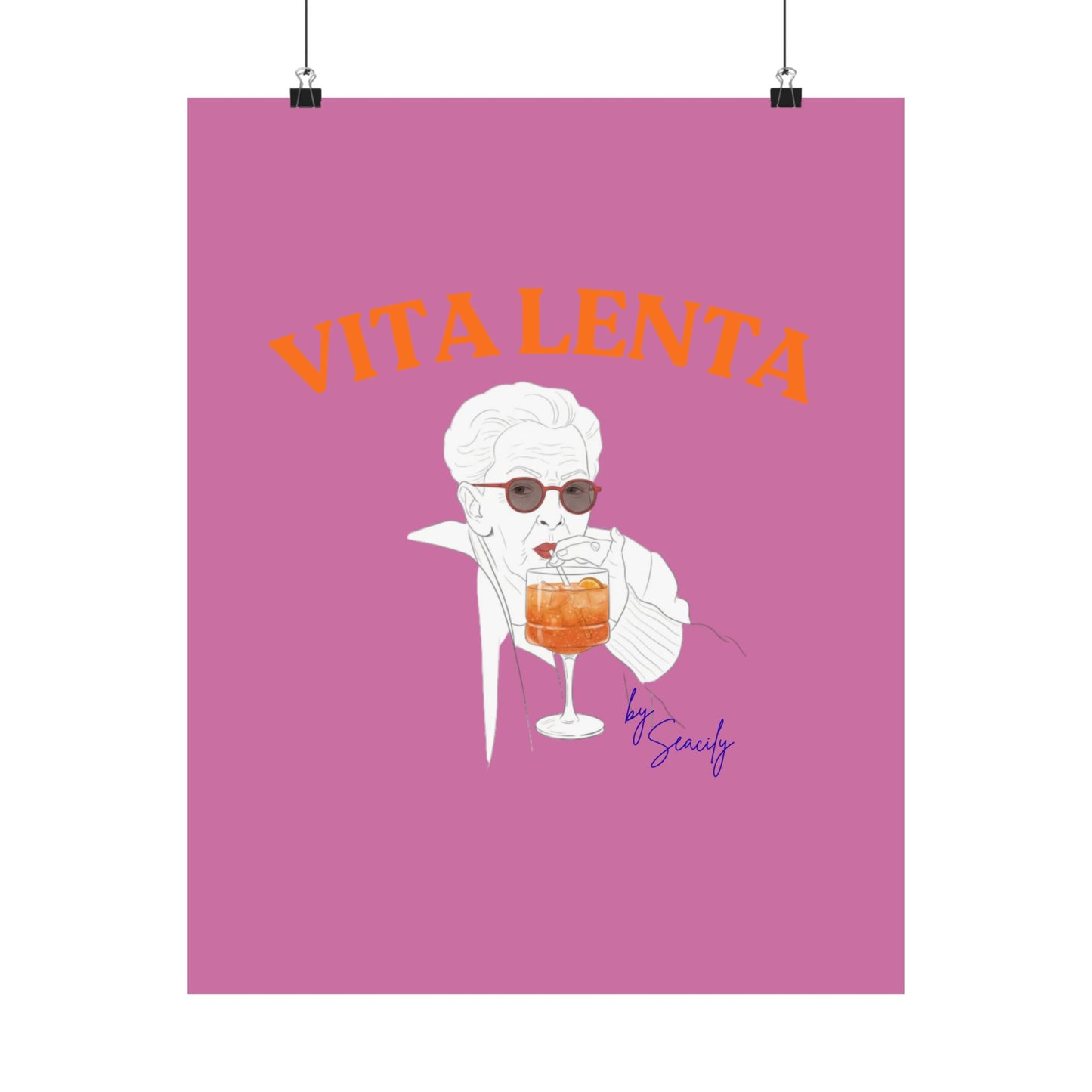 Wall art poster "Afternoon Spritz" - Vita Lenta by Seacily