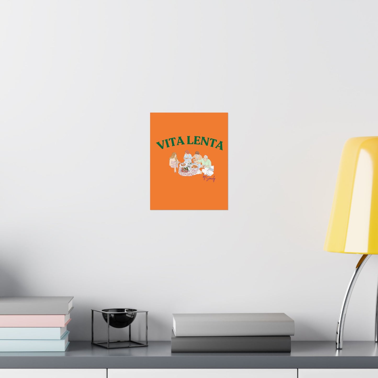Wall art poster "Slow food" - Vita Lenta by Seacily.