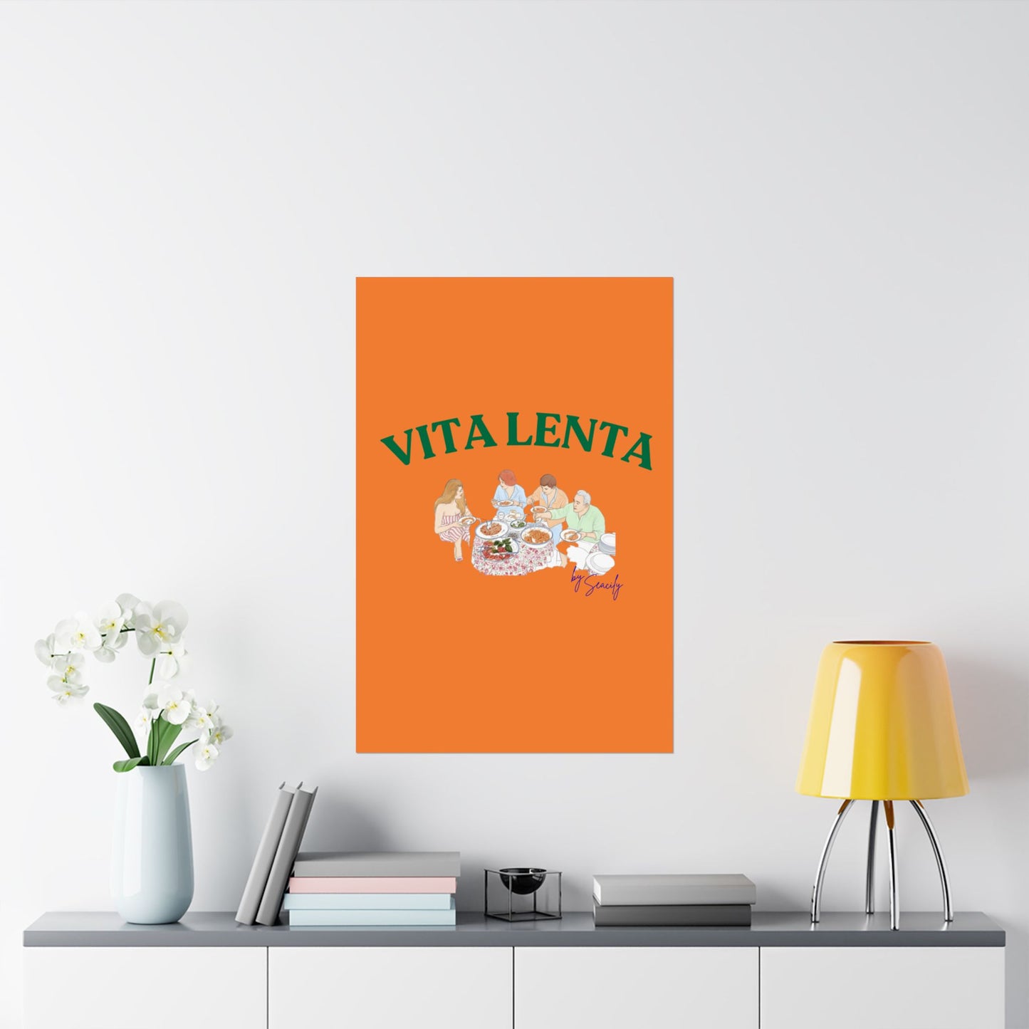 Wall art poster "Slow food" - Vita Lenta by Seacily.