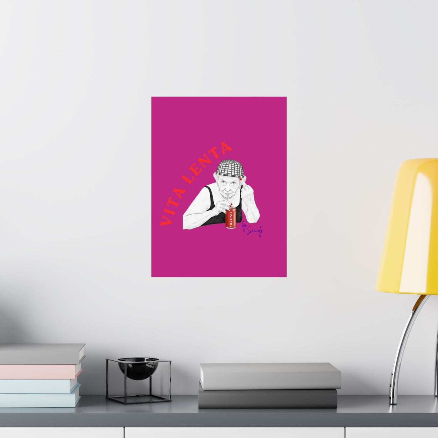 Wall art poster "Not so soft drink" - Vita Lenta by Seacily