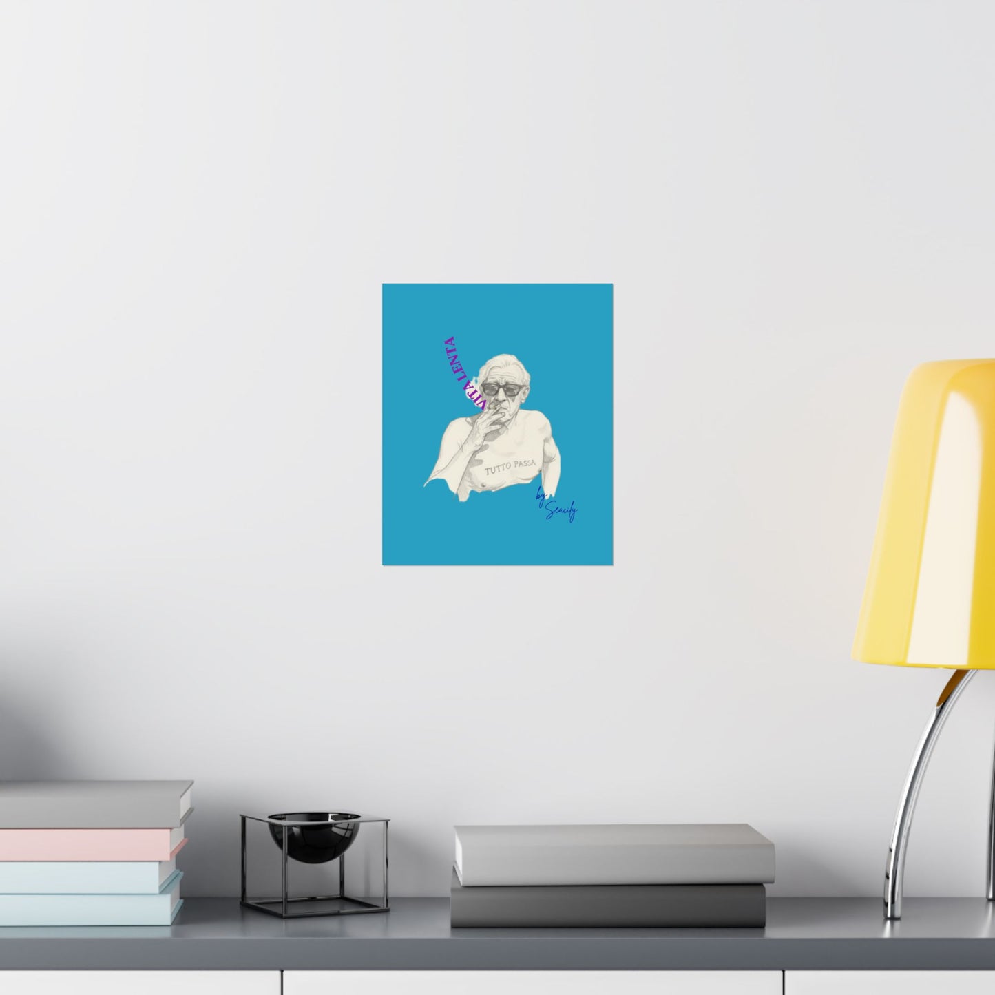 Wall art poster "Slow smokers" - Vita Lenta by Seacily.