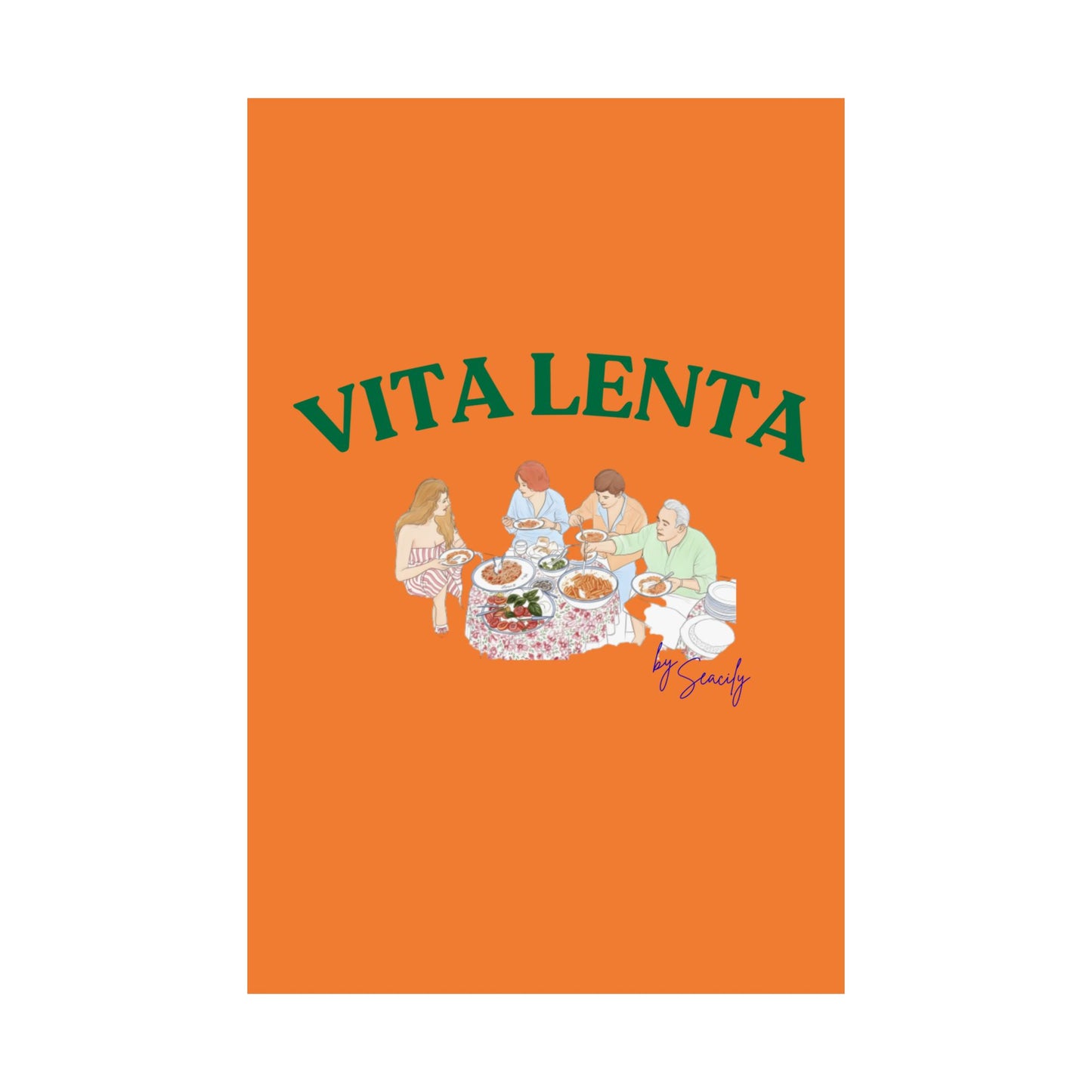 Wall art poster "Slow food" - Vita Lenta by Seacily.