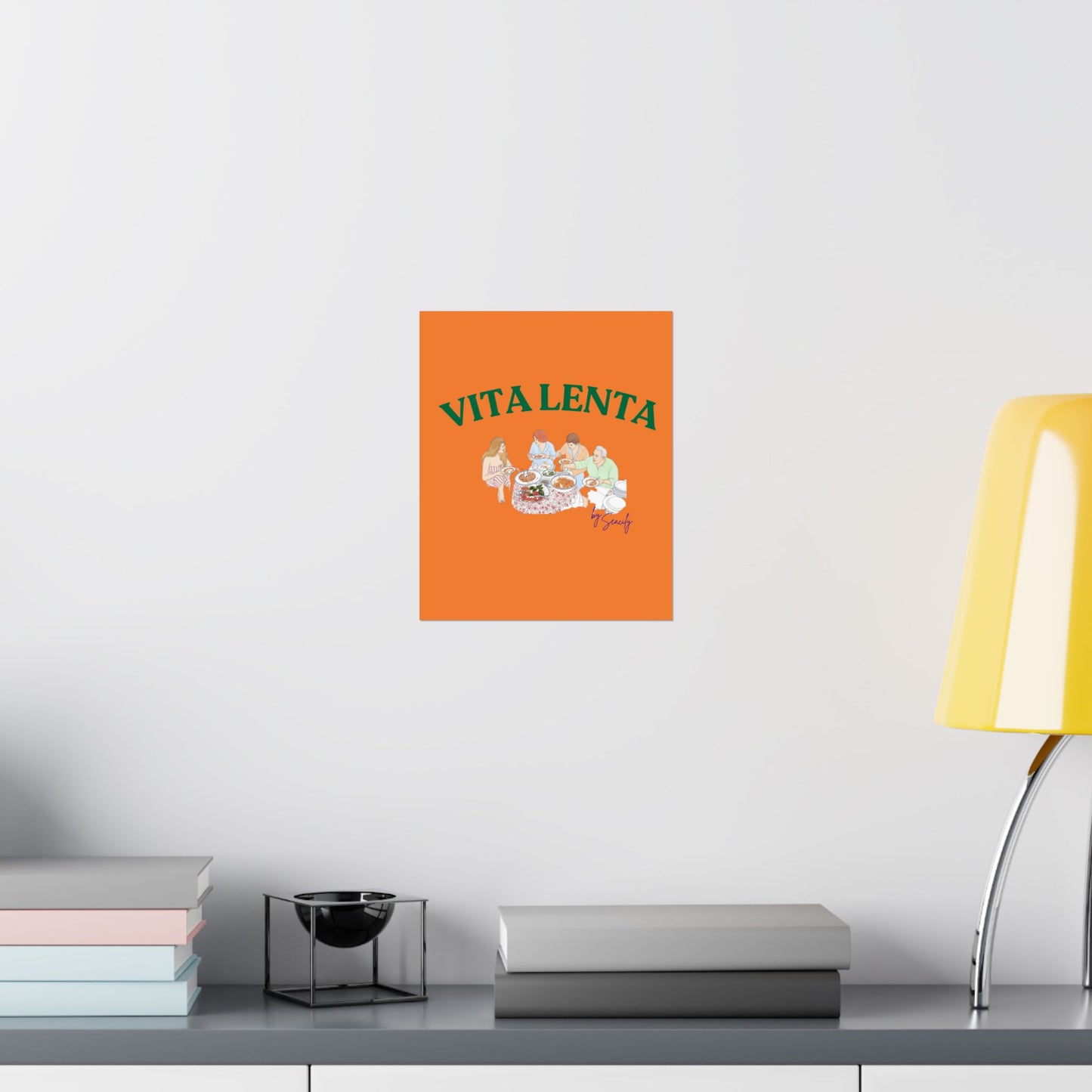 Wall art poster "Slow food" - Vita Lenta by Seacily.
