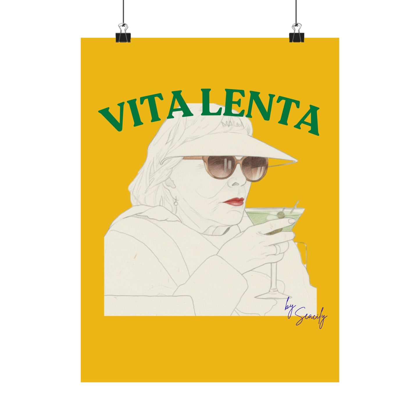 Wall art poster "I'm not judging you" - Vita Lenta by Seacily