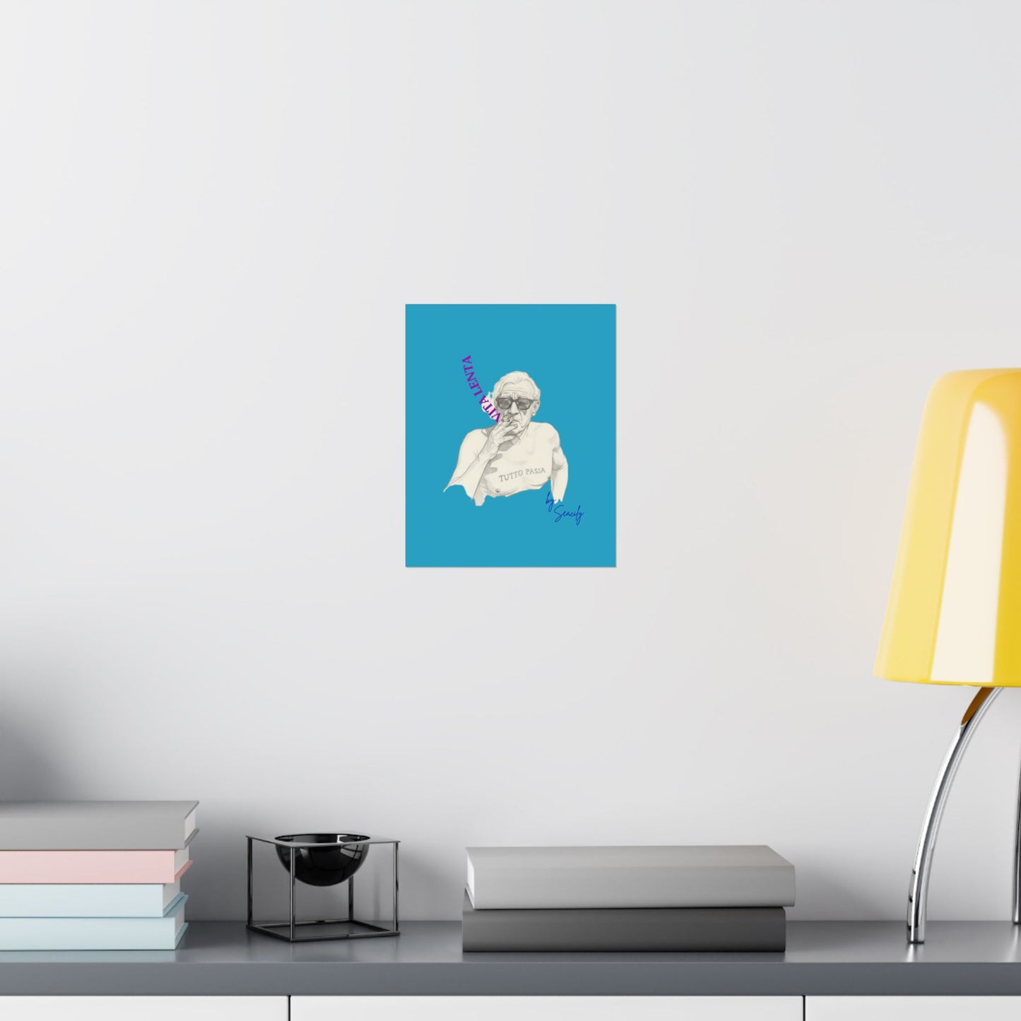 Wall art poster "Slow smokers" - Vita Lenta by Seacily.