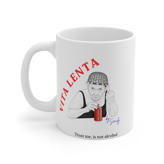 Vita Lenta 11oz mug collection by Seacily, inspired by the Mediterranean lifestyle and Italian slow living