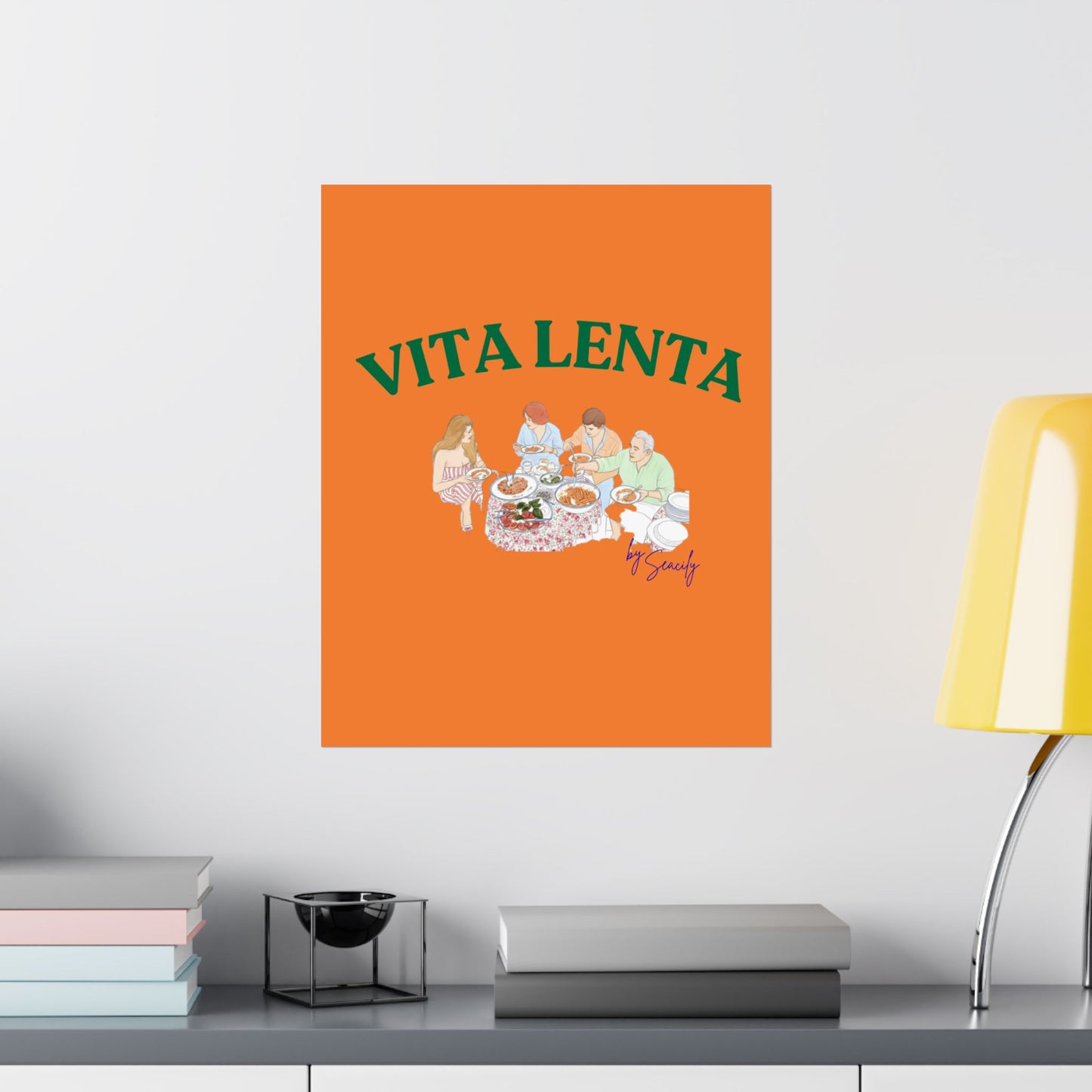 Wall art poster "Slow food" - Vita Lenta by Seacily.