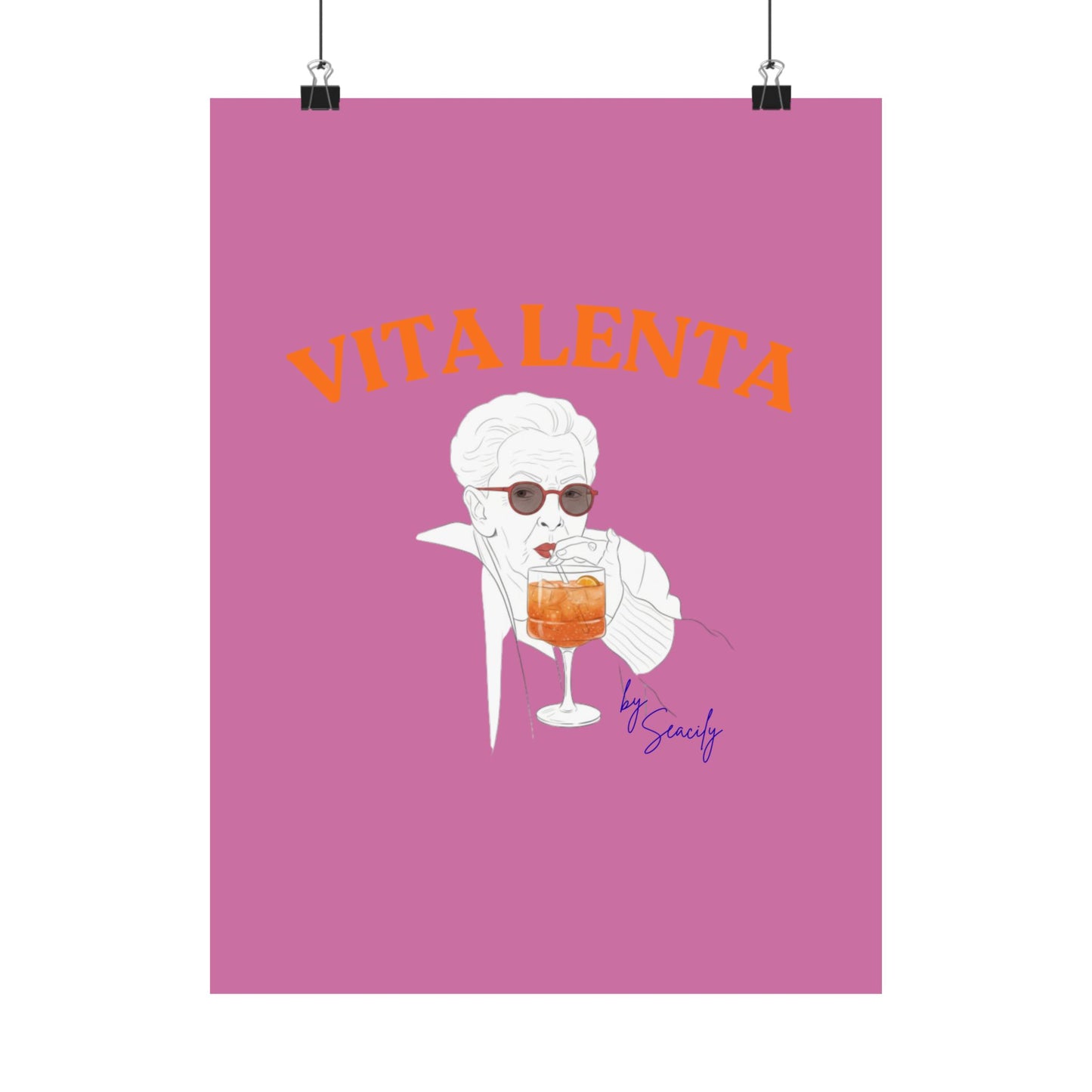 Wall art poster "Afternoon Spritz" - Vita Lenta by Seacily