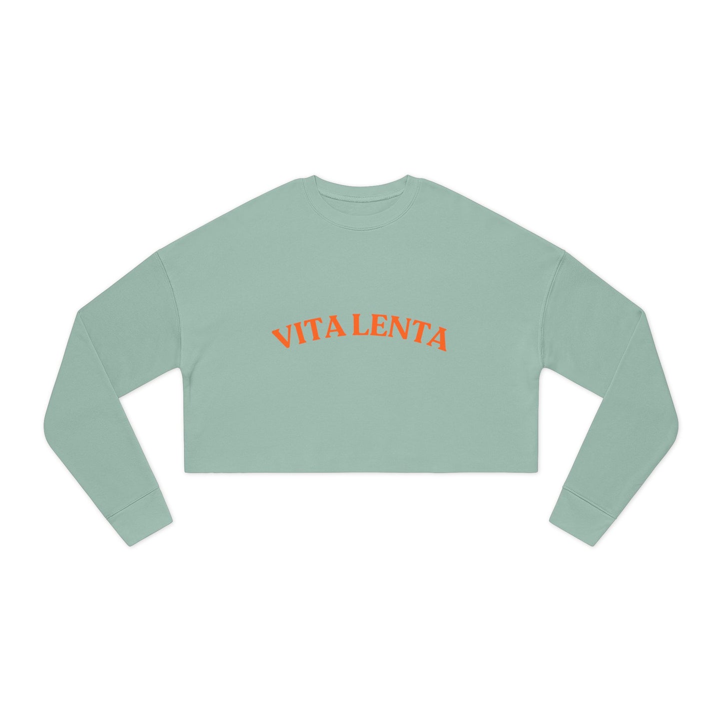 Cropped Sweatshirt "Vita Lenta" by Seacily